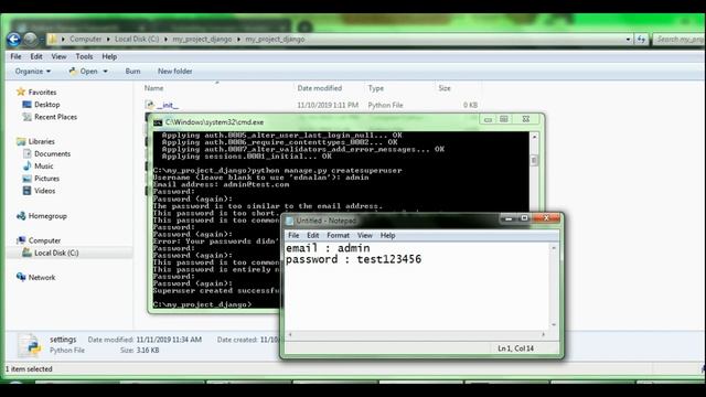 Python Django Setting Admin Interface смотреть онлайн