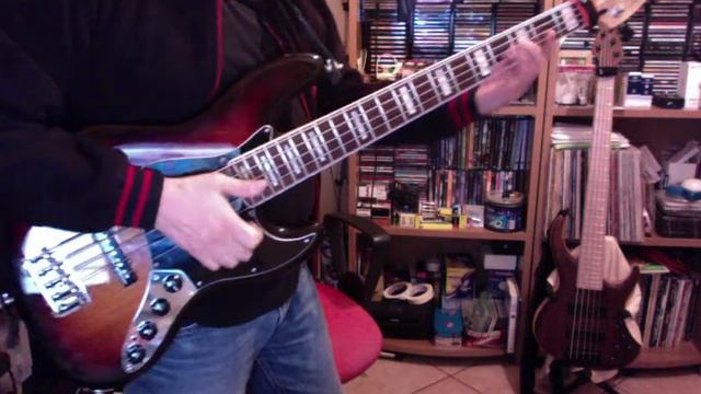 Funky slap groove with my Fender jazz bass deluxe 5 elite смотреть онлайн