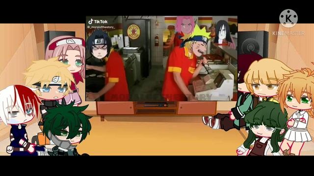 /Anime characters react to Naruto/ bnha, kny, tpn, naruto/ Anime day special/ смотреть онлайн