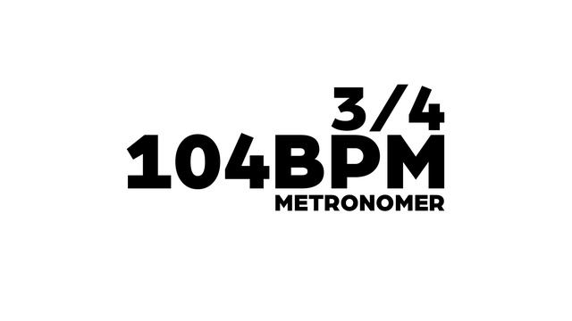 104 BPM Metronome 3/4 смотреть онлайн