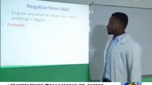 English Lesson on Present continuous tens March 11, 2021(1) смотреть онлайн