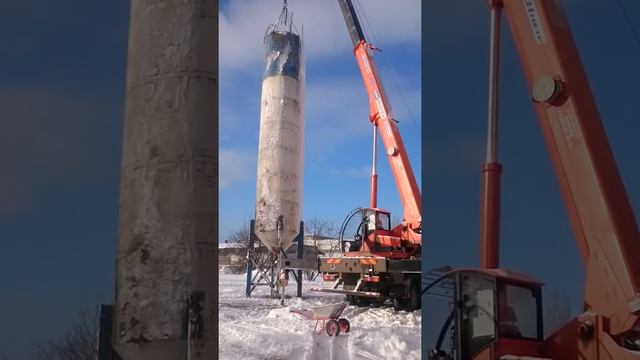 Будни инженера - монтаж силоса цемента зимой смотреть онлайн