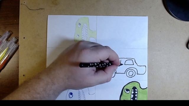 How to draw a car step by step easily draw a car with felt tip pens (2) смотреть онлайн