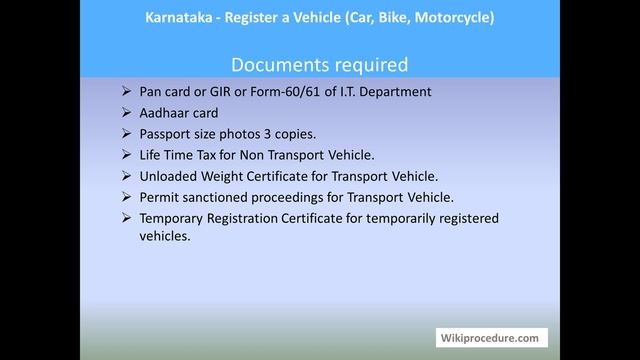 Karnataka - Register A Vehicle (Car, Bike, Motorcycle) смотреть онлайн