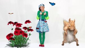 Знакомство с Юлькой. Белочка делает зарядку. Детская зарядка.