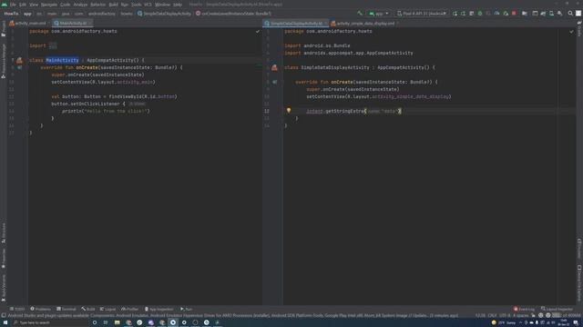 Passing data between Android Activities | Android HowTo | Kotlin 2022 смотреть онлайн