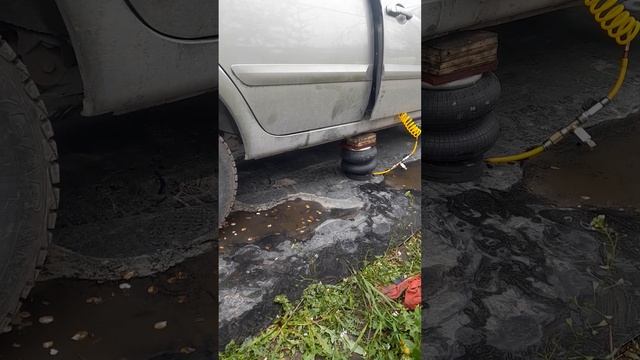 пневмо домкрат от авто компрессора смотреть онлайн
