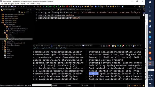Spring Boot Tutorial with apache ActiveMQ [JMS] - [Part-2] Learn springboot java смотреть онлайн