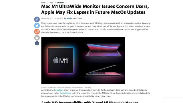 BUDGET ULTRAWIDE MONITOR for M1 Mac - LG 34 inch IPS LED 1080p (34WL500-B) смотреть онлайн
