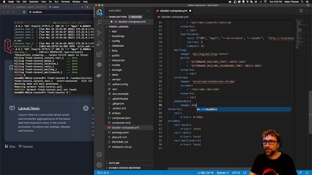 Setting up a New Laravel Application and phpMyAdmin using Docker смотреть онлайн