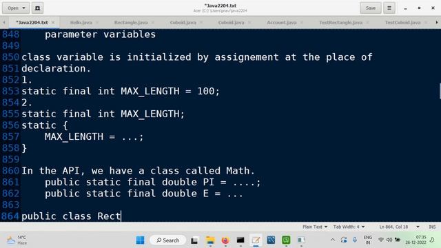 uses of final keyword in Java смотреть онлайн
