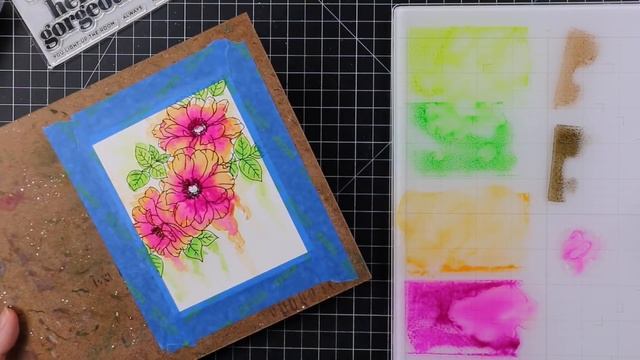 Drippy Watercolor with SSS Pawsitively Saturated Inks смотреть онлайн