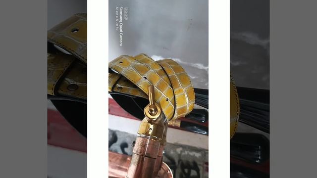 Кожаный лаковый ремень ручной работы смотреть онлайн