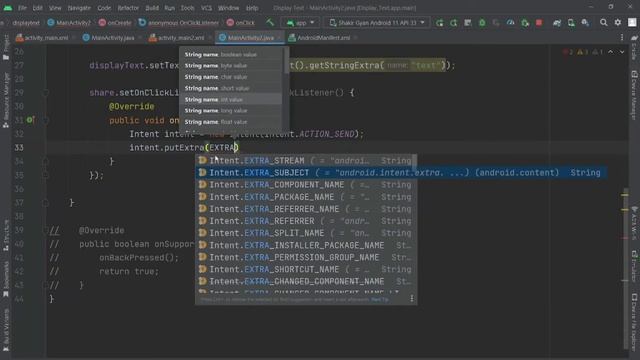 How to Share Text in Android Studio Using Java | Shakir Gyan смотреть онлайн