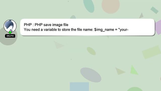 PHP : PHP save image file смотреть онлайн