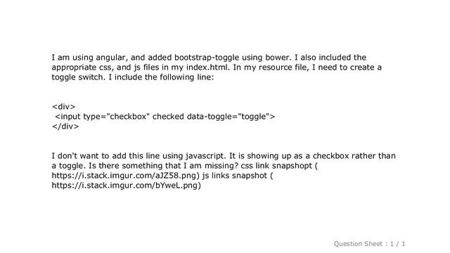 HTML : bootstrap-toggle checkbox is not showing up as toggle смотреть онлайн