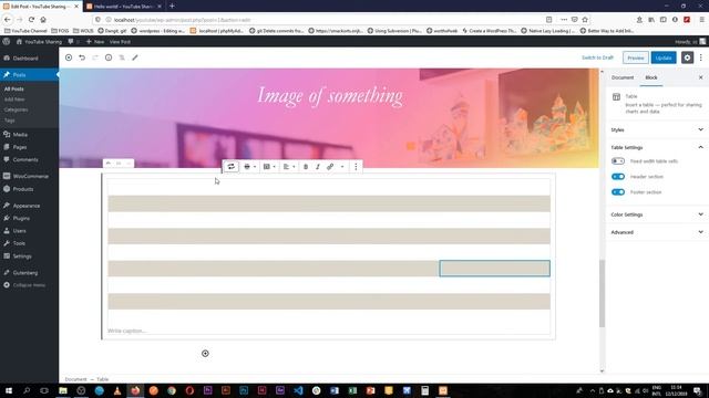 Adding table content in the WordPress Gutenberg block editor смотреть онлайн