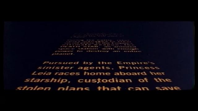 ORIGINAL Star Wars Opening (1977) - 16mm Film Preservation смотреть онлайн