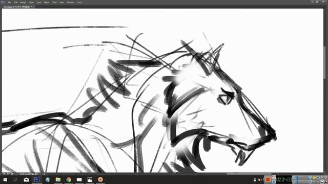 Wolf sketch digital drawing смотреть онлайн