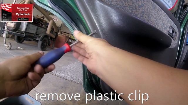 Nissan Almera N15, 1995-2000 rear door panel removal смотреть онлайн