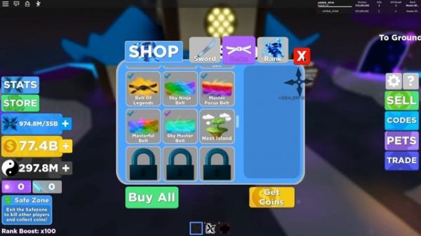 ЧИТЕРСКИЙ ТРЕЙД В ЛЕГЕНДА НИНДЗЯ РОБЛОКС! NINJA LEGENDS ROBLOX