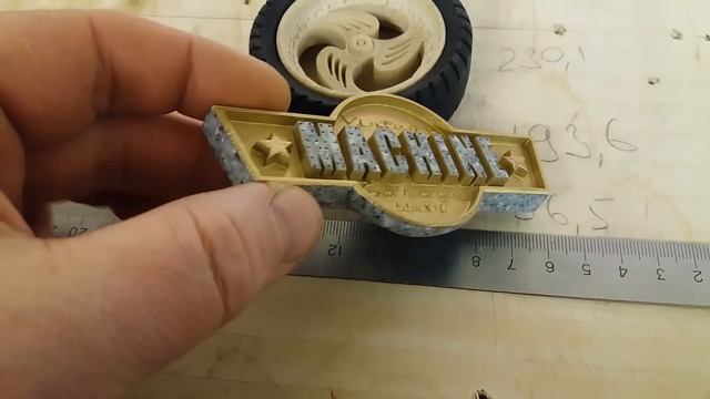 Первая фрезеровка на самодельном чпу станке.wheel for Harley Davidson смотреть онлайн