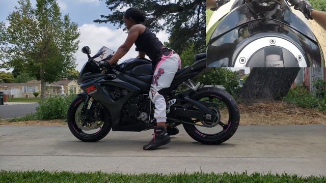 MOTOVLOG | Girl Does Burnout On Motorcycle  |Gixxer Sisters