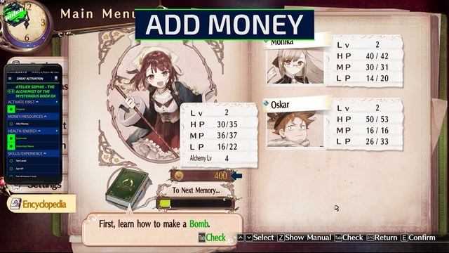 ATELIER SOPHIE - THE ALCHEMIST OF THE MYSTERIOUS BOOK Cheats: Add Money, ... | Trainer by PLITCH смотреть онлайн