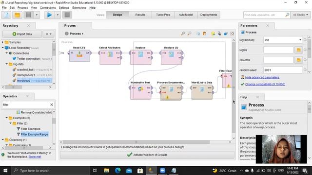 CARA MEMBUAT WORD CLOUD DARI CRAWLING TWITTER DENGAN RAPIDMINER смотреть онлайн