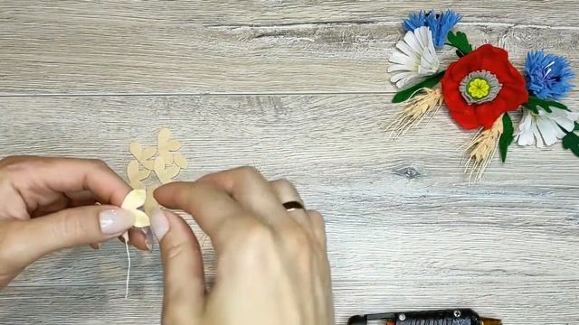 Колосок из фетра./DIY: Felt wheat. смотреть онлайн