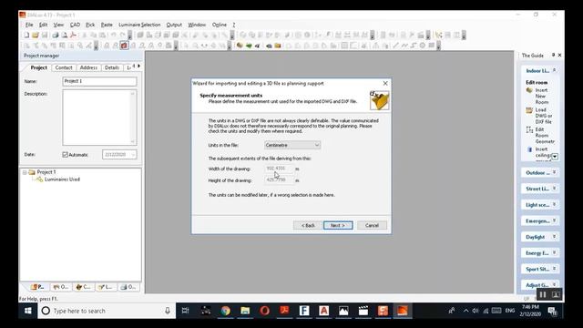 Lighting distribution With Autocad and Dialux смотреть онлайн