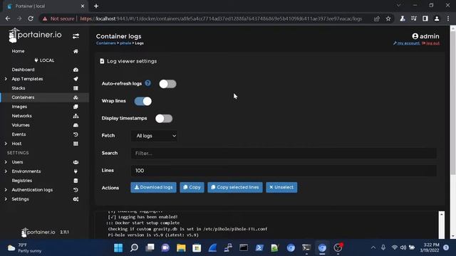 Pi Hole Setup on Portainer смотреть онлайн