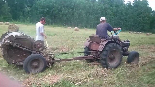 Самодельный пресс подборщик. смотреть онлайн