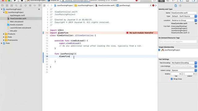 how to Parse the json data within two lines of code by using alamofire смотреть онлайн