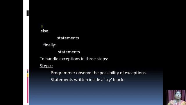 Exceptions Handling | Python Programming | V.H.N.S.N.College (Autonomous) смотреть онлайн