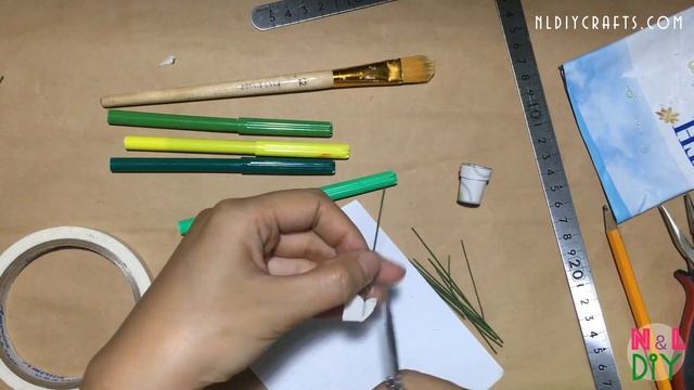 DIY Miniature Plants for Dollhouse | How to make Mini Plants for Doll смотреть онлайн