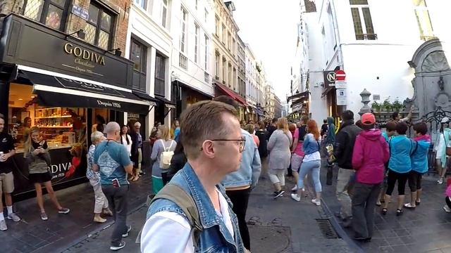 Путешествие по Европе 18.07-2.08.2017 год. Бельгия. Брюссель. У статуи "Писающий мальчик". (часть 3 смотреть онлайн
