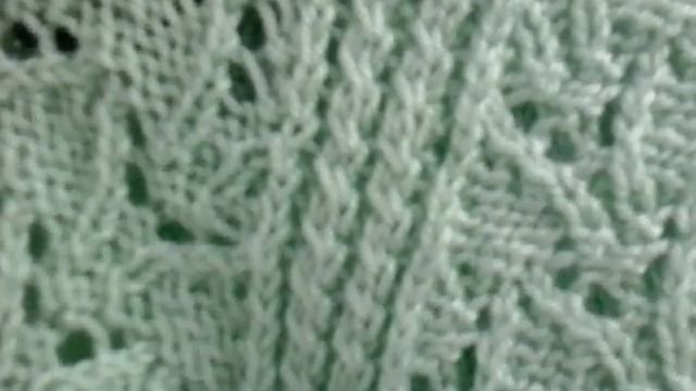 70. Ажурный ментоловый джемпер из ALIZE BABY WOOL смотреть онлайн