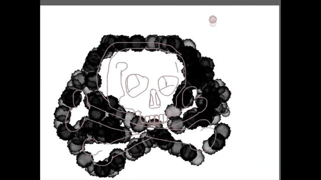 Как нарисовать череп за 1 минуту. смотреть онлайн