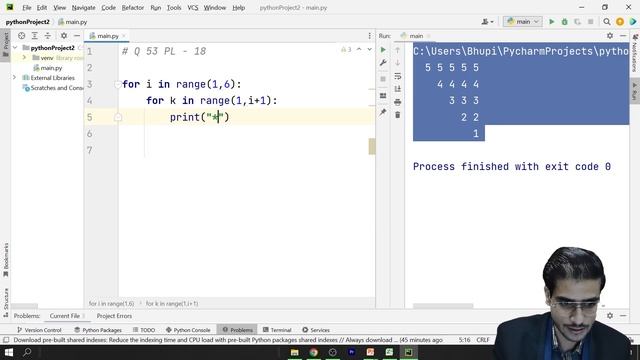 Star Patterns Python Program #21 | Star Patterns python playlist смотреть онлайн