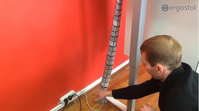 Вертикальный кабель-канал от Ergostol смотреть онлайн