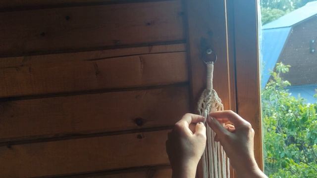 Плетение подвесного кашпо макраме для цветов начинающим пошаговое видео