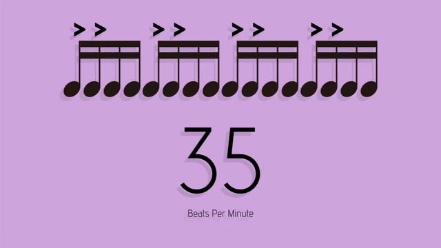 BPM = 35　メトロノーム - metronome - 16分 アクセント2-1 смотреть онлайн