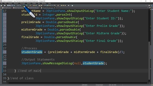 Java Tutorial #5?INPUT OUTPUT MESSAGE DIALOG|JOPTIONPANE|JTEXTAREA|JSCROLLPANE |Tagalog English|202 смотреть онлайн