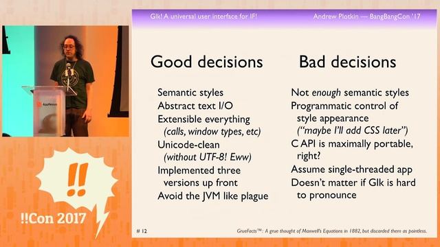 !!Con 2017: Glk! A Universal User Interface! for Interactive Fiction! by Andrew Plotkin смотреть онлайн