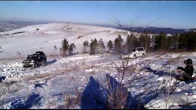 Off-road покатушки по Титовской сопке, Засопка, гора Светлая. Январь, 2016 г. Чита. Часть 3 смотреть онлайн