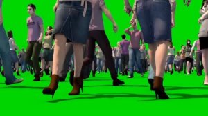 Green Screen Crowd People Walking Various Angles - Footage PixelBoom