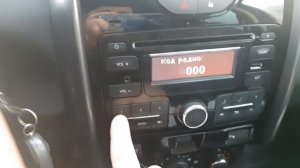 Рено Дастер магнитола. Вводим код радио.