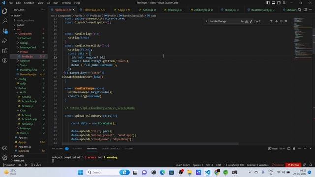 WhatsApp Web Clone With Spring Boot, React, Redux | Update Profile And Create Group API Integration смотреть онлайн