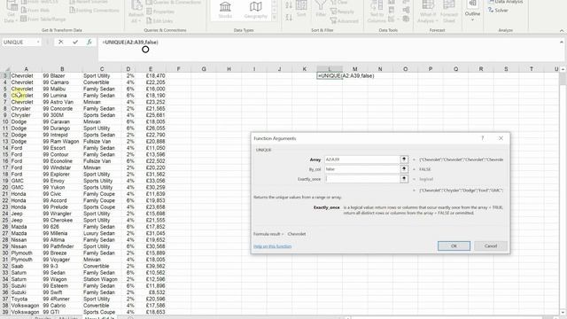 How to use the Unique Function to make a Dropdown List that updates смотреть онлайн
